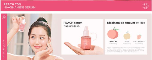 Anua Peach 70 Niacin Serum - Even out complexion & Quench skin's thirst | SunSkincare