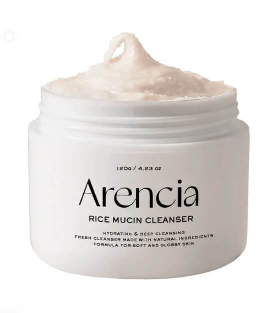 Arencia Rice Mucin Cleanser - Gentle yet Effective Cleanser for Soft, Hydrated, and Clear Skin | SunSkincare