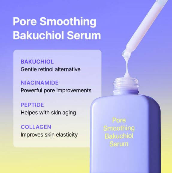 By Wishtrend Pore Smoothing Bakuchiol Serum - Achieve Clearer, Firmer, and More Radiant Skin | SunSkincare