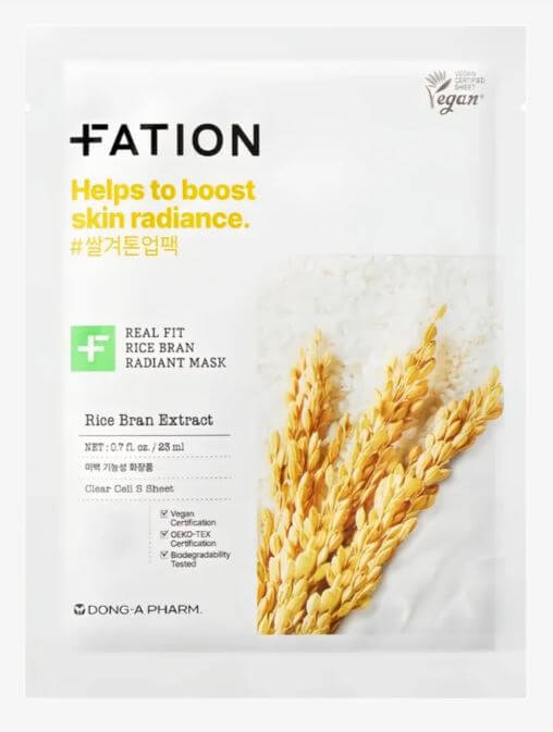 FATION Real Fit Rice Bran Radiant Mask Canada | SunSkincare