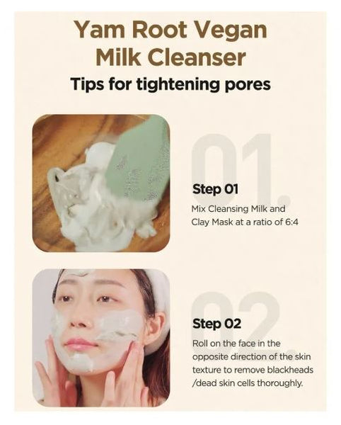 Isntree Yam Root Vegan Milk Cleanser – Tips for Tightening Pores | SunSkincare