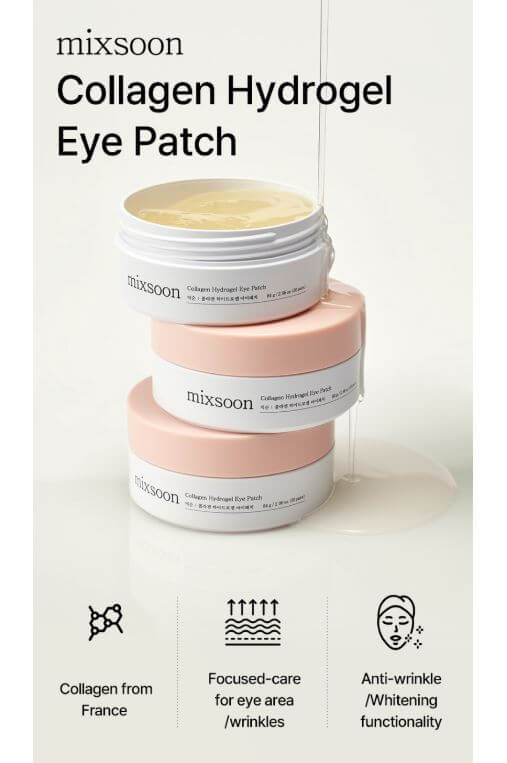 Mixsoon Collagen Hydrogel Eye Patch – Anti-Aging Eye Patch | SunSkincare