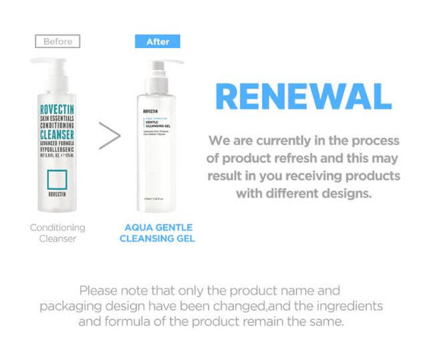 ROVECTIN Aqua Gentle Cleansing Gel – Renewal | For Dry, Sensitive Skin | SunSkincare