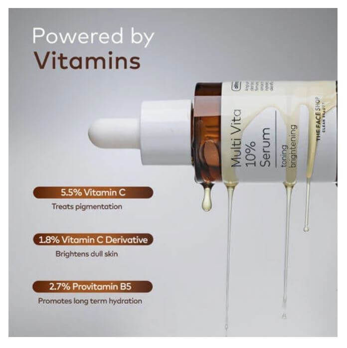 THE FACE SHOP Alltimate Multi Vita 10% Serum – Skin Benefits | SunSkincare