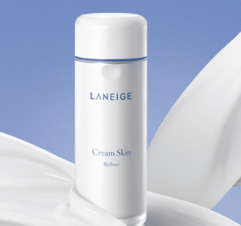 LANEIGE Cream Skin Refiner w/ white tea leaf extract - whole bottle of cream dissolved to keep skin hydrated | SunSkincare
