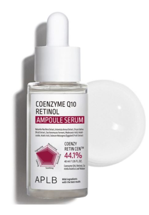 APLB Coenzyme Q10 Retinol Ampoule Serum – Improve Wrinkles, Dullness, Hydration, and Strengthen Skin Barrier | SunSkincare