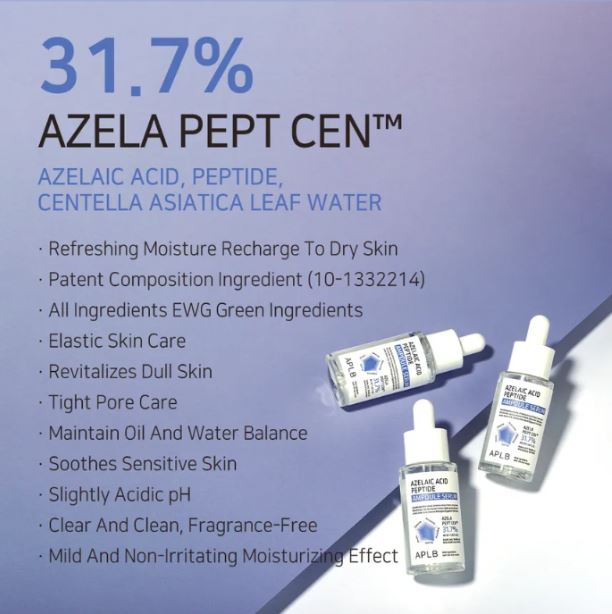 APLB Azelaic Acid Peptide Serum | Skin Benefits: Soothe, Hydrate, and Revive Dull Skin | SunSkincare