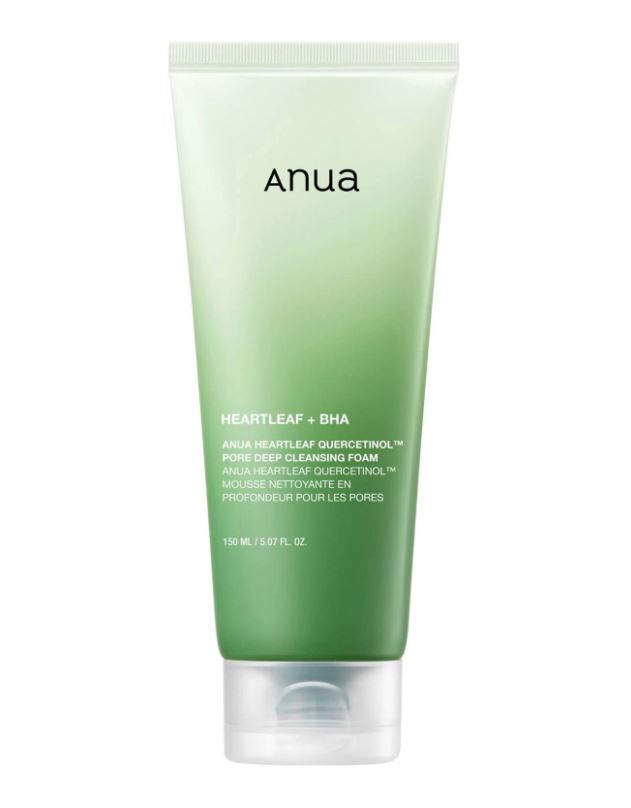 Anua Heartleaf Quercetinol Pore Deep Cleansing Foam | Heartleaf + BHA Cleanser | SunSkincare