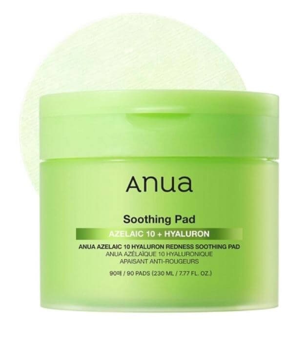 Anua Azelaic 10 Hyaluron Redness Soothing Pad Canada - Calming Toner Pads for Redness Relief | SunSkincare