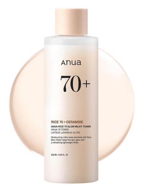 Anua Rice 70 Glow Milky Toner Canada - Hydrates, Brightens, and Strengthens Skin Barrier | SunSkincare