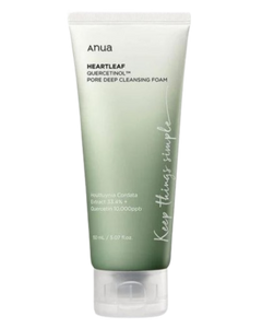 Anua Heartleaf Quercetinol Pore Deep Cleansing Foam For Acne-Prone Skin – Cleanse, Soothe & Nourish | SunSkincare