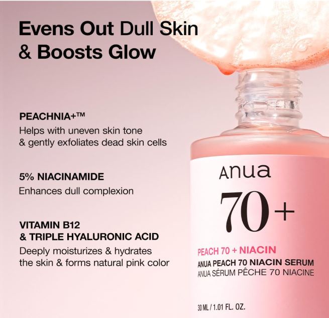 Anua Peach Serum Canada-Even Out Dull Skin & Boost Glow | SunSkincare