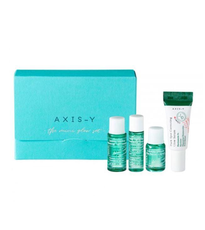 AXIS-Y The Mini Glow Set: Cleanser, Toner, Ampoule, Serum | AXIS-Y Canada | SunSkincare