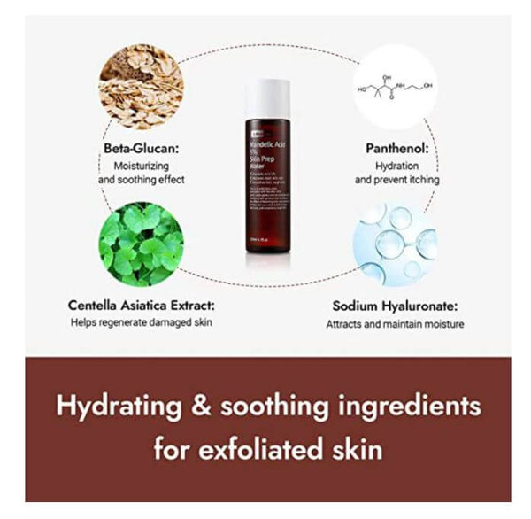 By Wishtrend Mandelic Acid 5% Skin Prep Water – Gentle Exfoliate, Hydrate & Soothe Your Skin | SunSkincare