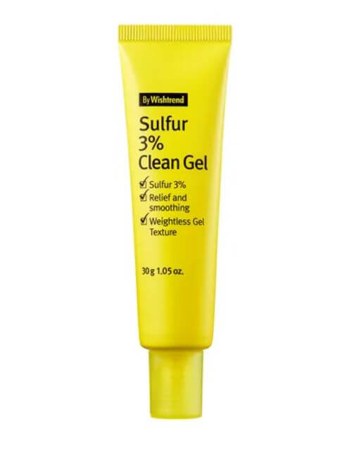 By Wishtrend Sulfur 3% Clean Gel - For Smooth, Balanced Skin - Suitable for Oily, Acne-Prone Skin | SunSkincare