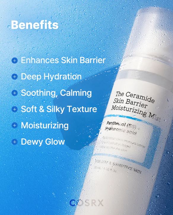 COSRX Ceramide Face Mist – Skin Benefits | The Ceramide Skin Barrier Moisturizing Mist | SunSkincare