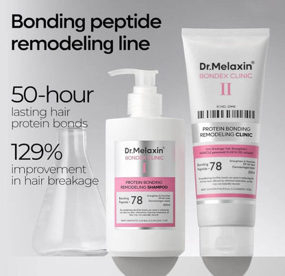 Dr. Melaxin Bonding Peptide Remodeling Line – Shampoo & Treatment | SunSkincare