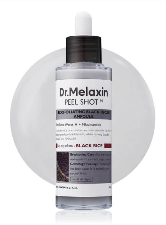 Dr.Melaxin Peel Shot Exfoliating Black Rice Ampoule | Dr.Melaxin Peel Shot Canada | SunSkincare