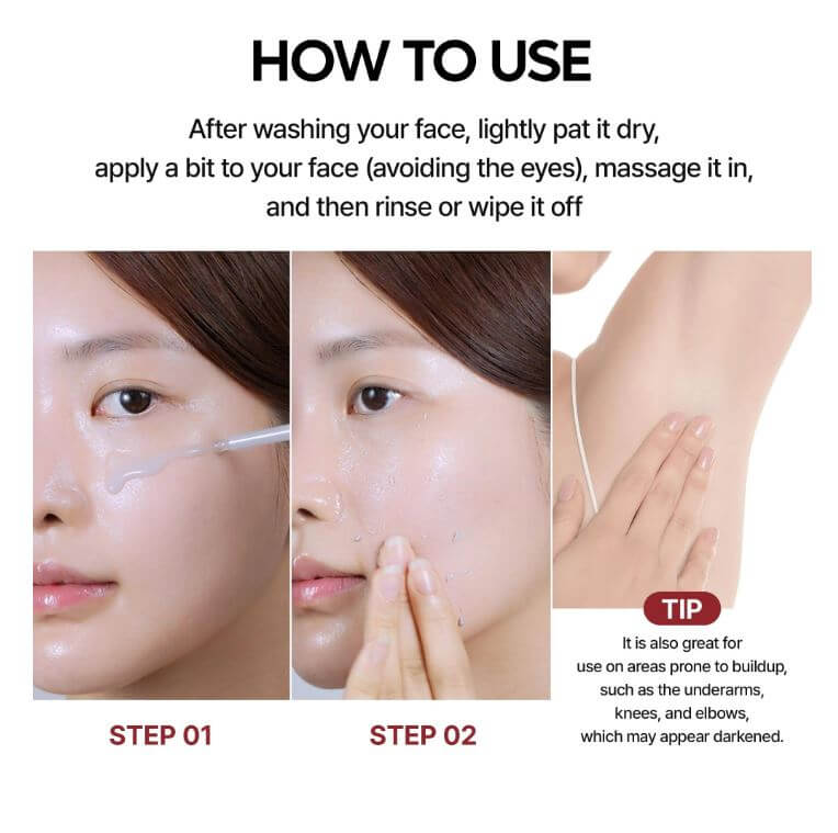 Dr.Melaxin Canada | Dr.Melaxin Peel Shot Exfoliating White Rice Ampoule Canada - How to use | SunSkincare