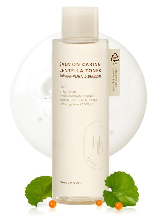 HEVEBLUE Salmon Caring Centella Toner | HEVEBLUE Canada | For Calm & Balanced Skin | SunSkincare