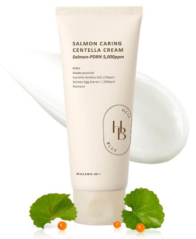 HEVEBLUE Salmon Caring Centella Cream Canada | HEVEBLUE Canada | SunSkincare