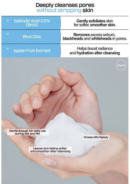 Jumiso Pore Purifying Salicylic Acid Foaming Cleanser – Key Ingredients | SunSkincare