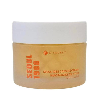 K-SECRET SEOUL 1988 Capsule Cream: Niacinamide 5% Yuja – For Dry, Dull, Uneven Skin Tone | SunSkincare