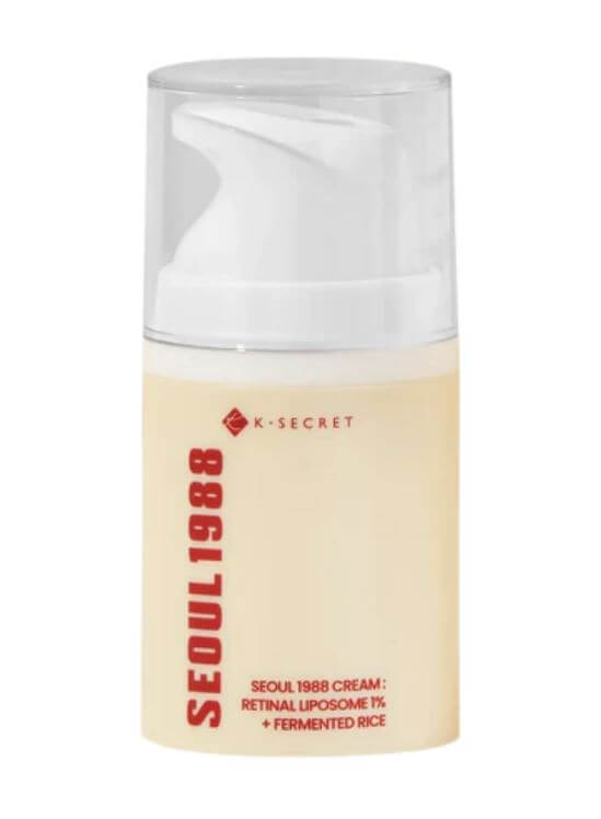 K-SECRET SEOUL 1988 Cream : Retinal Liposome 1% + Fermented Rice | Anti-Wrinkle Cream | SunSkincare