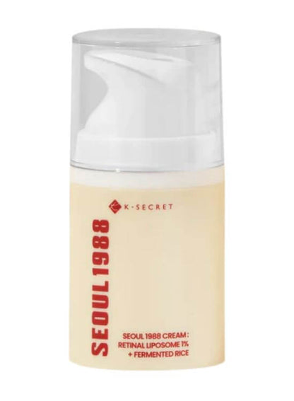K-SECRET SEOUL 1988 Cream : Retinal Liposome 1% + Fermented Rice | Anti-Wrinkle Cream | SunSkincare