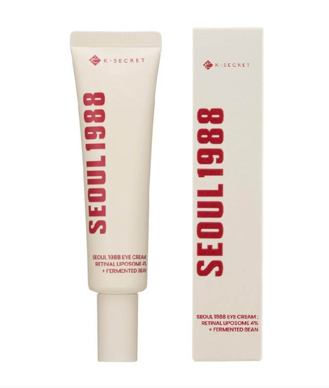 K-SECRET SEOUL 1988 Eye Cream Retinal Liposome 4% + Fermented Bean- for Wrinkles, Brightening & Firming | SunSkincare