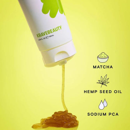 KRAVE BEAUTY Matcha Hemp Hydrating Cleanser – Key Ingredients | KRAVE BEAUTY Canada | SunSkincare