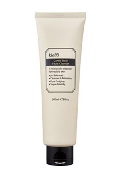 Klairs Gentle Black Facial Cleanser - Remove Impurities And Give Hydrating Finish | SunSkincare