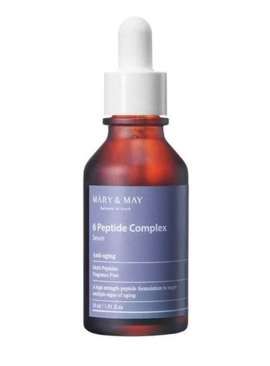 MARY & MAY 6 Peptide Complex Serum Canada - Peptide Serum for Firm, Smooth, Youthful Looking Skin | SunSkincare