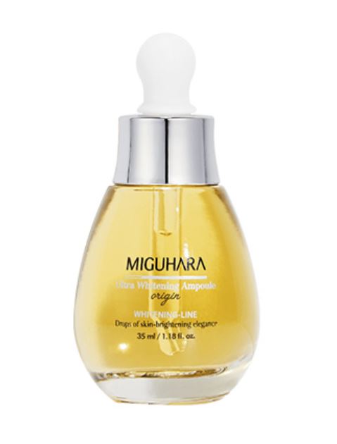 MIGUHARA Ultra Whitening Ampoule Origin - Fade Discoloration, Deeply Hydrate & Enhance Your Complexion | SunSkincare