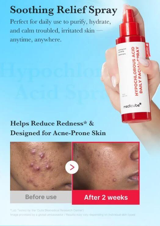 Medicube Hypochlorous Acid Facial Spray Canada – Soothe, Hydrate & Clear | SunSkincare