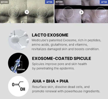Medicube One Day Exosome Shot 7500 – Before and After Use | SunSkincare