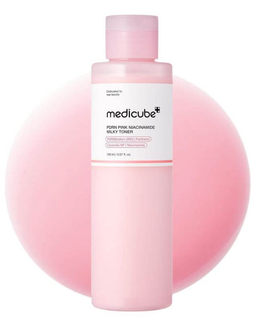 Medicube PDRN Pink Niacinamide Milky Toner - Deep Hydration & Radiance Boosting Milky Toner | SunSkincare