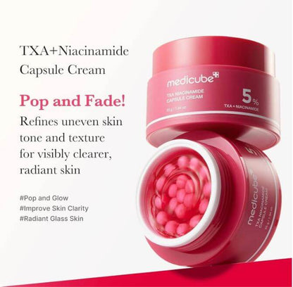 Medicube TXA Niacinamide Capsule Cream – Skin Benefits | SunSkincare