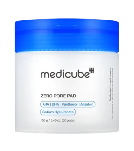 Medicube Zero Pore Pad - Exfoliating Toner Pads with AHA & BHA for Clear, Smooth Skin | SunSkincare