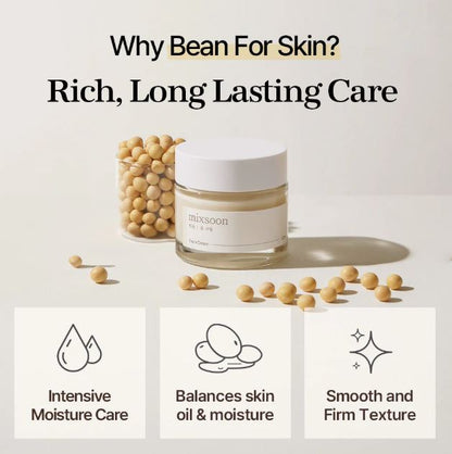 Mixsoon Bean Cream - For Smooth, Radiant, Balanced Skin | SunSkincare