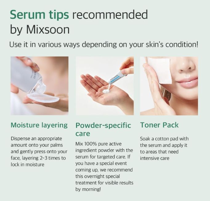 Mixsoon Glacier Water Hyaluronic Acid Serum – How To Use | SunSkincare