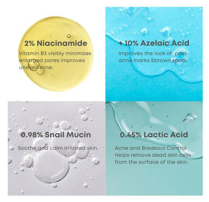 NINE LESS A-Control 10% Azelaic Acid Serum Canada – Key Ingredients | SunSkincare