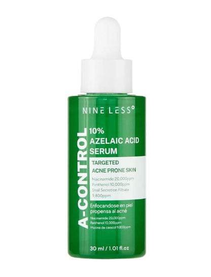 NINE LESS A-Control 10% Azelaic Acid Serum Targeted Acne-Prone Skin | SunSkincare