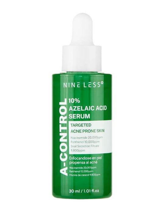 NINE LESS A-Control 10% Azelaic Acid Serum Targeted Acne-Prone Skin | SunSkincare