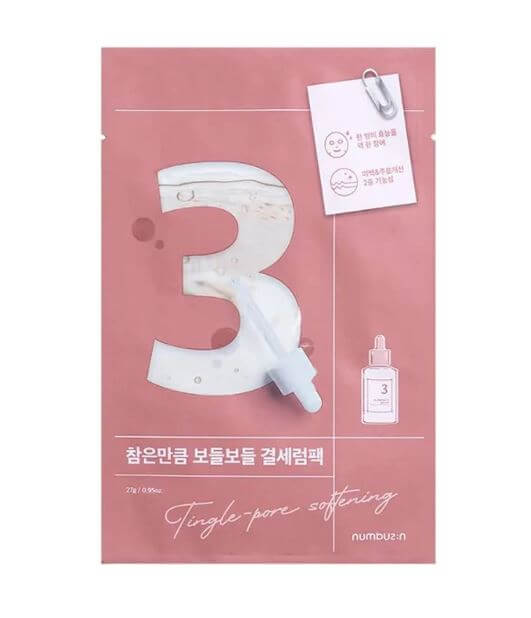 Numbuzin No. 3 Tingle-Pore Softening Sheet Mask – Pores Care & Smooth Skin | SunSkincare