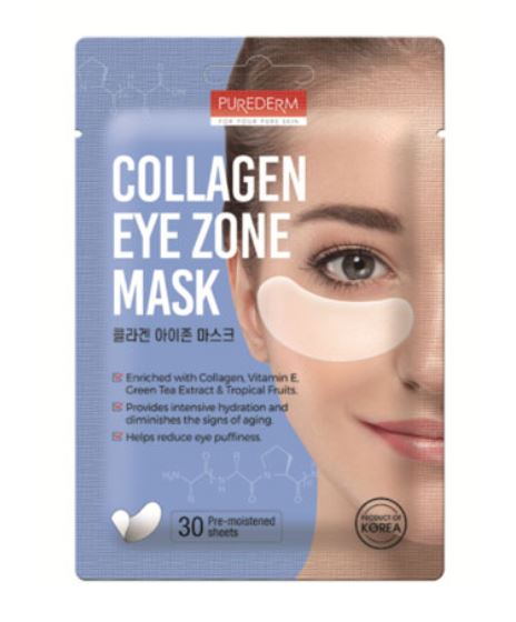 PUREDERM Collagen Eye Zone Mask – For Brighter, Smoother & Firmer Skin Around Eyes | SunSkincare