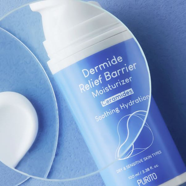 PURITO Dermide Relief Barrier Moisturizer – Calm Redness | Ceramide Cream | SunSkincare