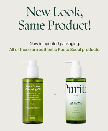 Purito From Green Cleansing Oil – New Packaging VS OG Orginal Version | SunSkincare