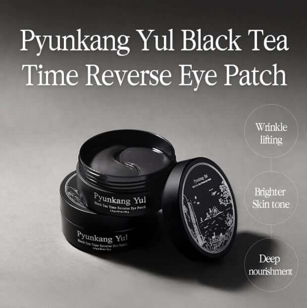 Pyunkang Yul Black Tea Eye Patch Canada -  Key Benefits: Firm, Bright, Hydrate | SunSkincare