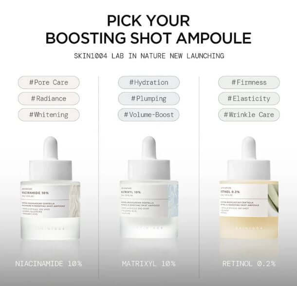 SKIN1004 Boosting Shot Ampoule Comparisons | SunSkincare